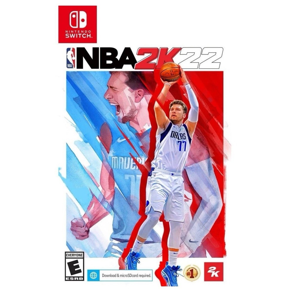 NBA 2K22 Nintendo Switch‎ Game w/ Case & Cartridge Luka Doncic Cover Basketball